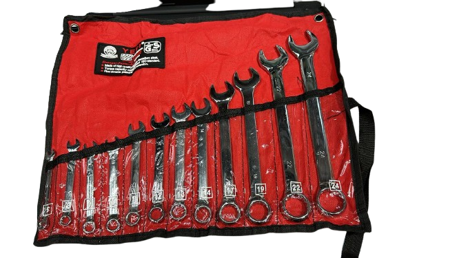 SET DE 12 LLAVES MIXTAS HE-041 – FUERZA, PRECISIÓN Y ORDEN EN TU MANO